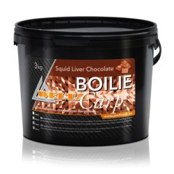 Delta Carp Squid Liver Chocolate - Tintahal, Máj, Csoki ízű Bojli 3 kg 20 mm